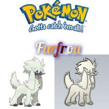 amazing pokemon furfrou cookie cutter stamp cake decorating 3d print model - Mito3D