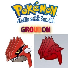 amazing pokemon groudon cookie cutter stamp cake decorating cartoon anime game decoration baking bakery biscuit pikachu ash pokeball 3d print model - Mito3D