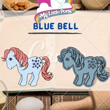 asombroso poni personaje azul campana Galleta cortador sello dibujos animados pequeño Pony niños cocina galleta panadería 3d print model - Mito3D