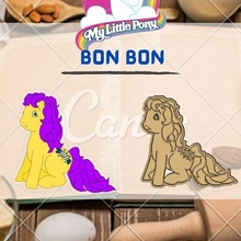 asombroso poni personaje bon Galleta cortador sello dibujos animados pequeño Pony niños cocina galleta panadería 3d print model - Mito3D