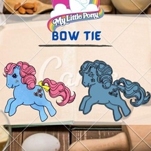 asombroso poni personaje arco Corbata Galleta cortador sello dibujos animados pequeño Pony niños cocina galleta panadería 3d print model - Mito3D