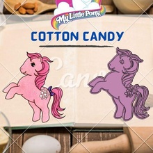 asombroso poni personaje algodón caramelo Galleta cortador sello dibujos animados pequeño Pony niños cocina galleta panadería 3d print model - Mito3D