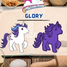asombroso poni personaje gloria Galleta cortador sello algodón caramelo dibujos animados pequeño Pony niños cocina galleta panadería 3d print model - Mito3D