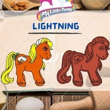 amazing pony character lightning cookie cutter stamp popular famous cartoon mylittlepony kids kitchen biscuit bakery 3d print model - Mito3D