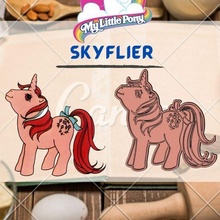 amazing pony character skyflier cookie cutter stamp 3d print model - Mito3D