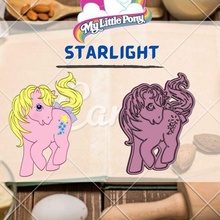 amazing pony character starlight cookie cutter stamp 3d print model - Mito3D