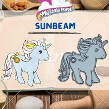 amazing pony character sunbeam cookie cutter stamp 3d print model - Mito3D