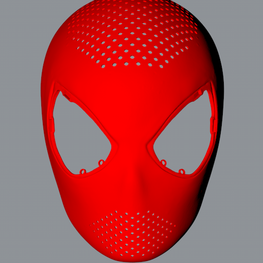 amazing spider-man 2 faceshell superheroes mask spider man spiderman 3D print model - Mito3D