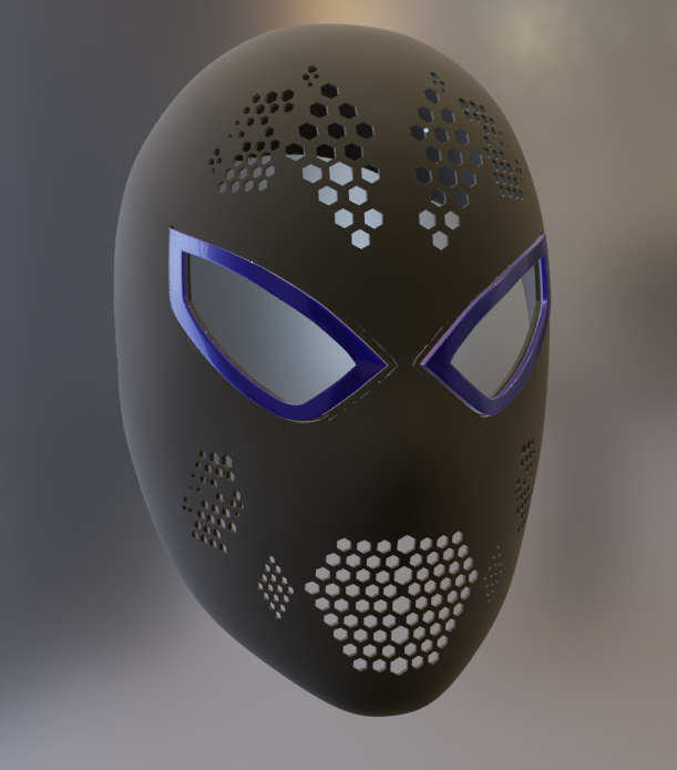 sorprendente spider man faceshell lente cornici v1 meraviglia tasm1 uomo Ragno cosplay 3D print model - Mito3D