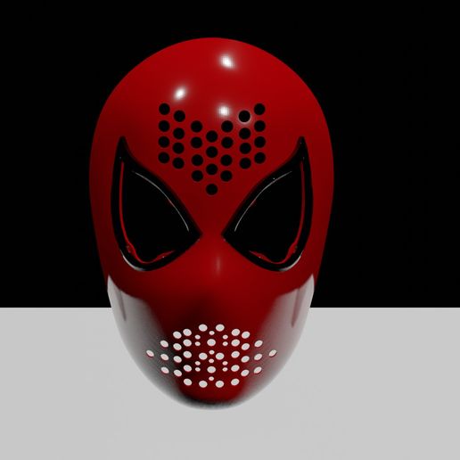 amazing spiderman 2 faceshell stl file into the spiderverse 3d print miles morales ps5 spectacular 3D print model - Mito3D
