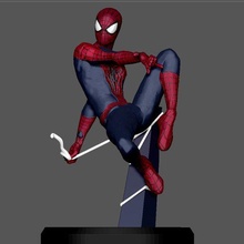 amazing spiderman pos spider man andrew garfield suit 3d print art mcu marvel movie 3d print model - Mito3D