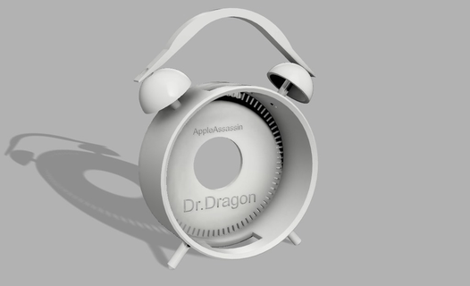 amazon alexa echo dot clock mount gadget 3d print model - Mito3D