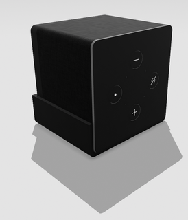 amazon alexa fire tv cube 3gen wall bracket mount firetv wallmount 3d print model - Mito3D