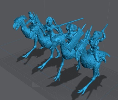 Amazonas cavalaria pássaro 3d impressão 3d print model - Mito3D