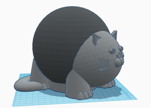 amazon eco 4th gen gatto In piedi 3D print model - Mito3D