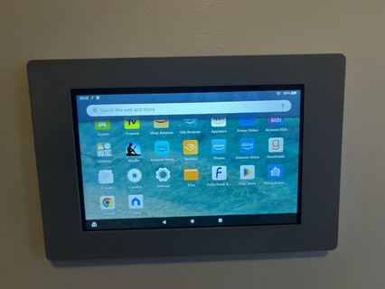 amazone Feu hd8 tablette mur monter 10th génération stl intelligent Accueil maison 3d print model - Mito3D
