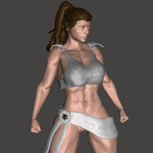 Amazonas menina peitos ginástica músculo nu sexy Forte mulher impressao 3D 3d print model - Mito3D