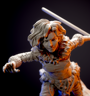 amazon huntress Game tribal hunter warrior druid 3d hero miniature printing rpg statue toys fantasy tabletop collectible dungeonsanddragons dnd pathfinder trpg 3d print model - Mito3D
