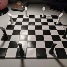 Amazonas Tafel Spiel einstellen abstrakt Brettspiel Schach freecad numberphile openscad Königin Strategie 3d print model - Mito3D
