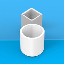 ambiguous cylinder illusion game 3d print model - Mito3D