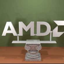 amd-logo Kunst Modelle Prozessor logo cpu computer amd 3d print model - Mito3D