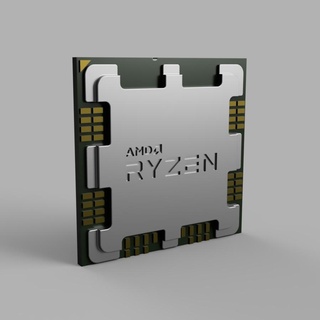 amd ryzen 7000 cpu Game am5 low poly pc desktop chip intel gaming circuit electronics toy 3d print model - Mito3D