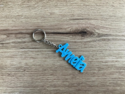 Amélie porte clés noms naissance Nom 3d print model - Mito3D
