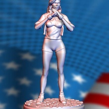 america chavez - dimensional warrior 3d print model - Mito3D