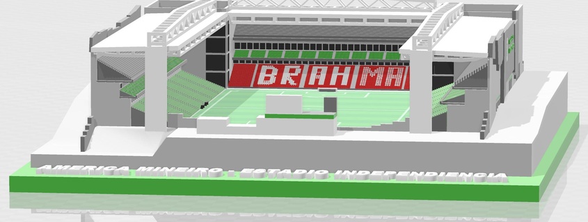 america futebol clube - estadio independencia soccer football stadium stadion brazil serie mineiro rabbits 3d print model - Mito3D