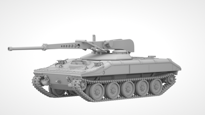 americano aai rdf bloquear 2 tanque 1 100 m551 sheridan 3d print model - Mito3D