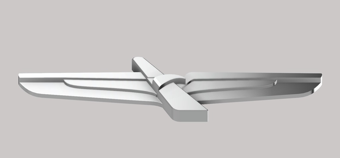 amerikanisch Fluggesellschaften Flug warten Flügel Fluggesellschaft Flugzeug Luftfahrt Abzeichen Zeichen Logos 3d print model - Mito3D