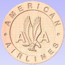 american airlines çeşitli işaret havayolları Amerikan cnc rahatlama 3d 3d print model - Mito3D