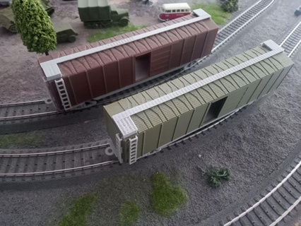amerikanisch Güterwagen h0 Rahmen Züge USA Modellbetten Eisenbahn h0scale Cale Ladung 3d print model - Mito3D