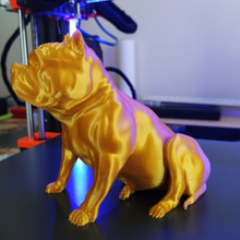 Amerikan kabadayı oturuyor sanat büstü köpek bully xl abkc kupa 3d print model - Mito3D