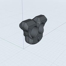 american cuff v2 2 fingers various fist 3d print model - Mito3D