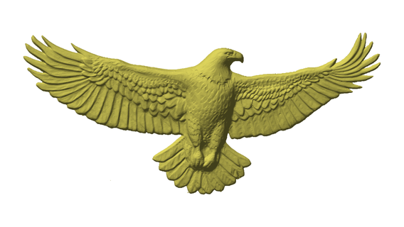 american eagle flat 3d print model - Mito3D