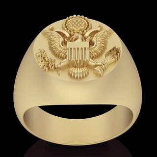american eagle ring 3d print model - Mito3D