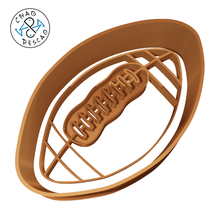 american football - sports cookie cutter fondant polymer clay gadget baseball basketball billiard volleyball shirt pastry baking olympic games 3d print model - Mito3D