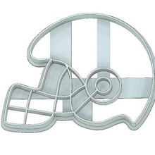 american football helmet cookie cutter fondant sports nfl tool soccer ball 3d print model - Mito3D
