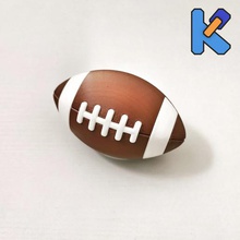 american football k-pin puzzle sports toy 3d print model - Mito3D