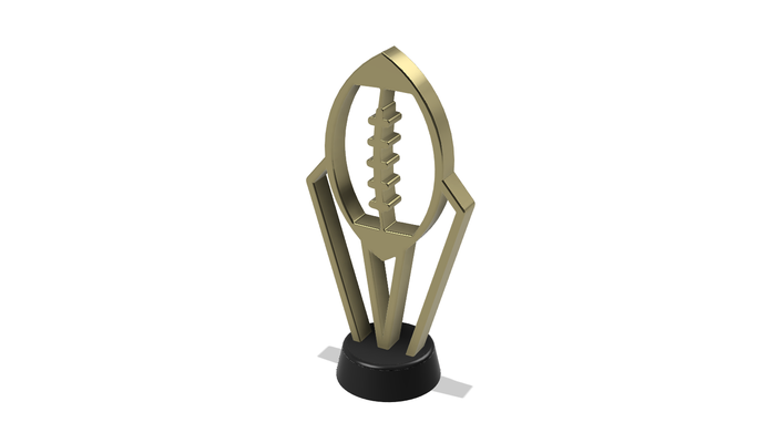 american football rugby trophy award soccer 3d print model - Mito3D