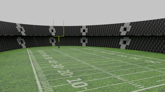 américain Football stade 3d print model - Mito3D