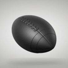 Amerikan futbol çeşitli spor açık havada ragbi bulmaca sanat 3d baskı 3dmodel 3d print model - Mito3D