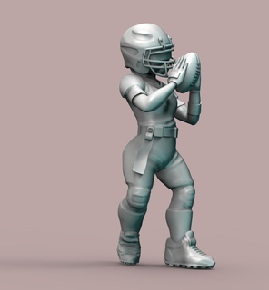 americano futebol menina jogos americano futebol 3d print model - Mito3D