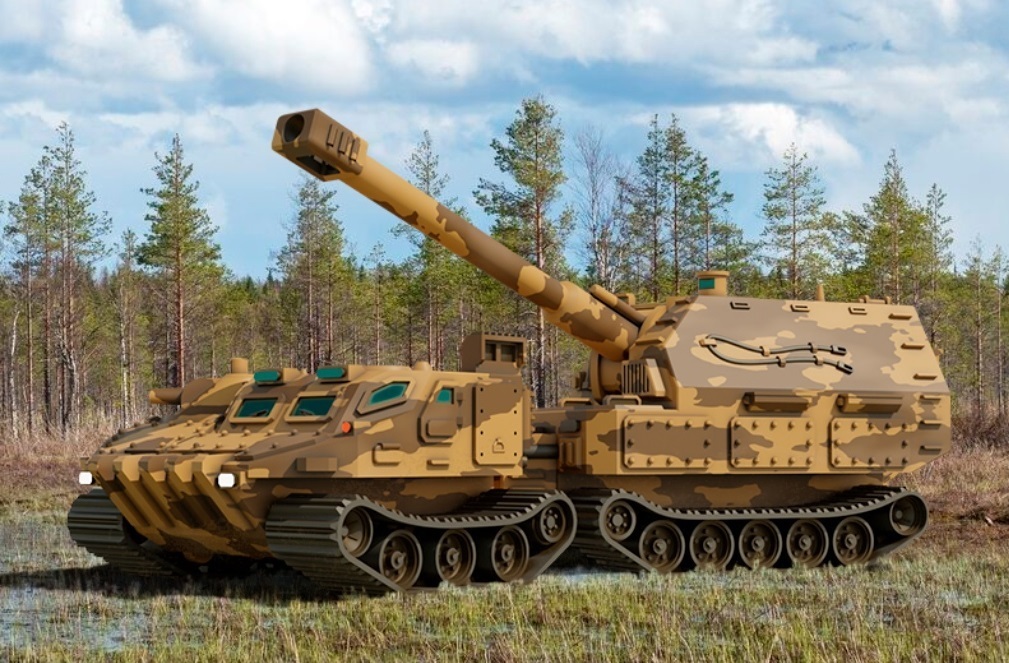 americano mecha apóstolo self propelled artilharia tanque Móvel 6mm veículo arma militares jogos borda 3D print model - Mito3D