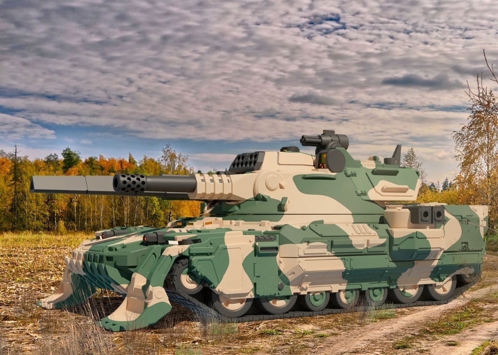 américain mecha challenger principale bataille réservoir agression mbt 6mm véhicule arme militaire Jeux planche 3D print model - Mito3D