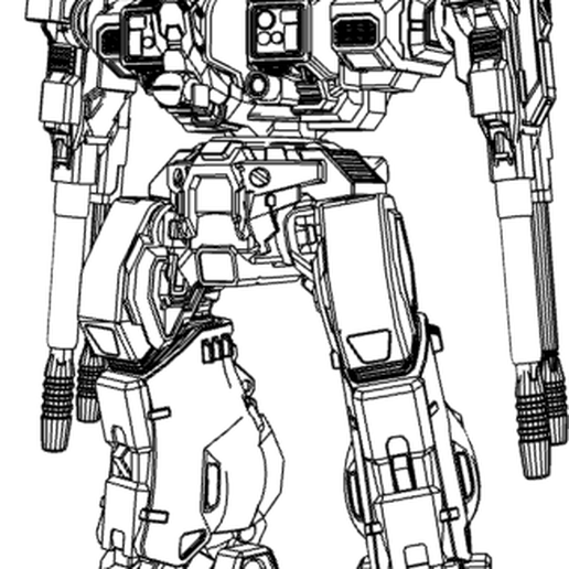 americano mecha bandito battletech mech mechwarrior 3D print model - Mito3D