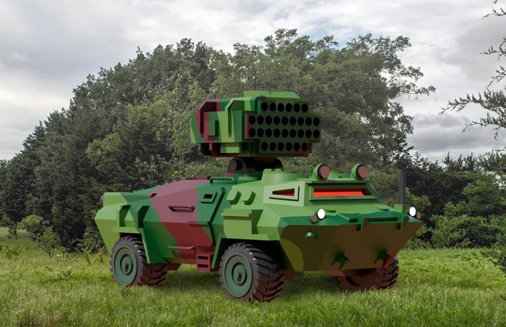 americano mecha luz srm transportadora tanque médio míssil Rodas 6mm veículo arma militares jogos borda 3D print model - Mito3D