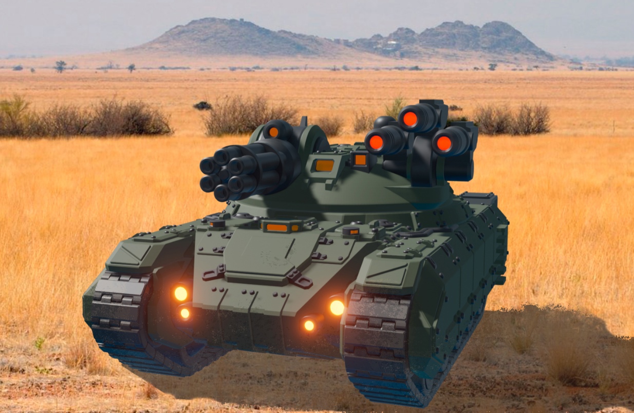 americano mecha manteuffel ataque tanque pesado ifv destruidor 6mm veículo arma militares jogos borda 3D print model - Mito3D