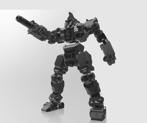americano mecha romano sergente grande figura gioco battletech battlemech mech mechwarrior robot serbatoio esercito militare 3d print model - Mito3D
